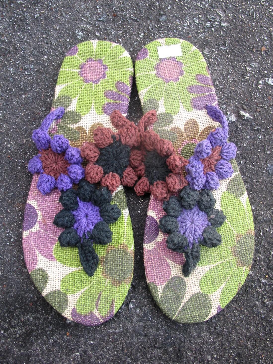 画像: 【２４・５ｃｍ〜２５ｃｍ】ソフトタイプ＊お花＊編み編み＊ビーチサンダル