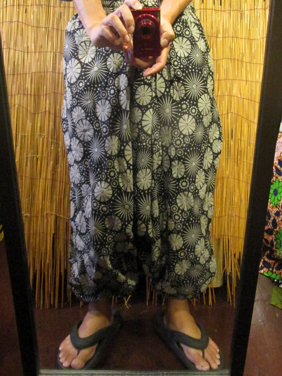 画像: 和風プリント＊コットン素材＊ふんわり＊サルエルパンツ
