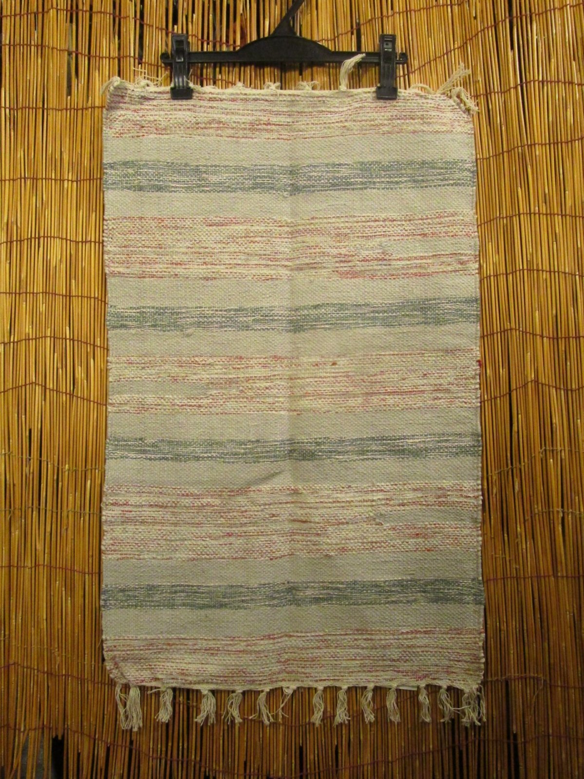 画像2: 【５０ｃｍ×８０ｃｍ】コットン＆ポリエステル素材＊手織り＊シャトルラグマット
