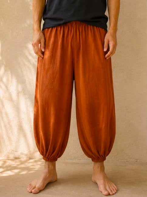 画像1: ストーンウォッシュ加工＊コットン素材＊半端丈＊クロップドパンツ