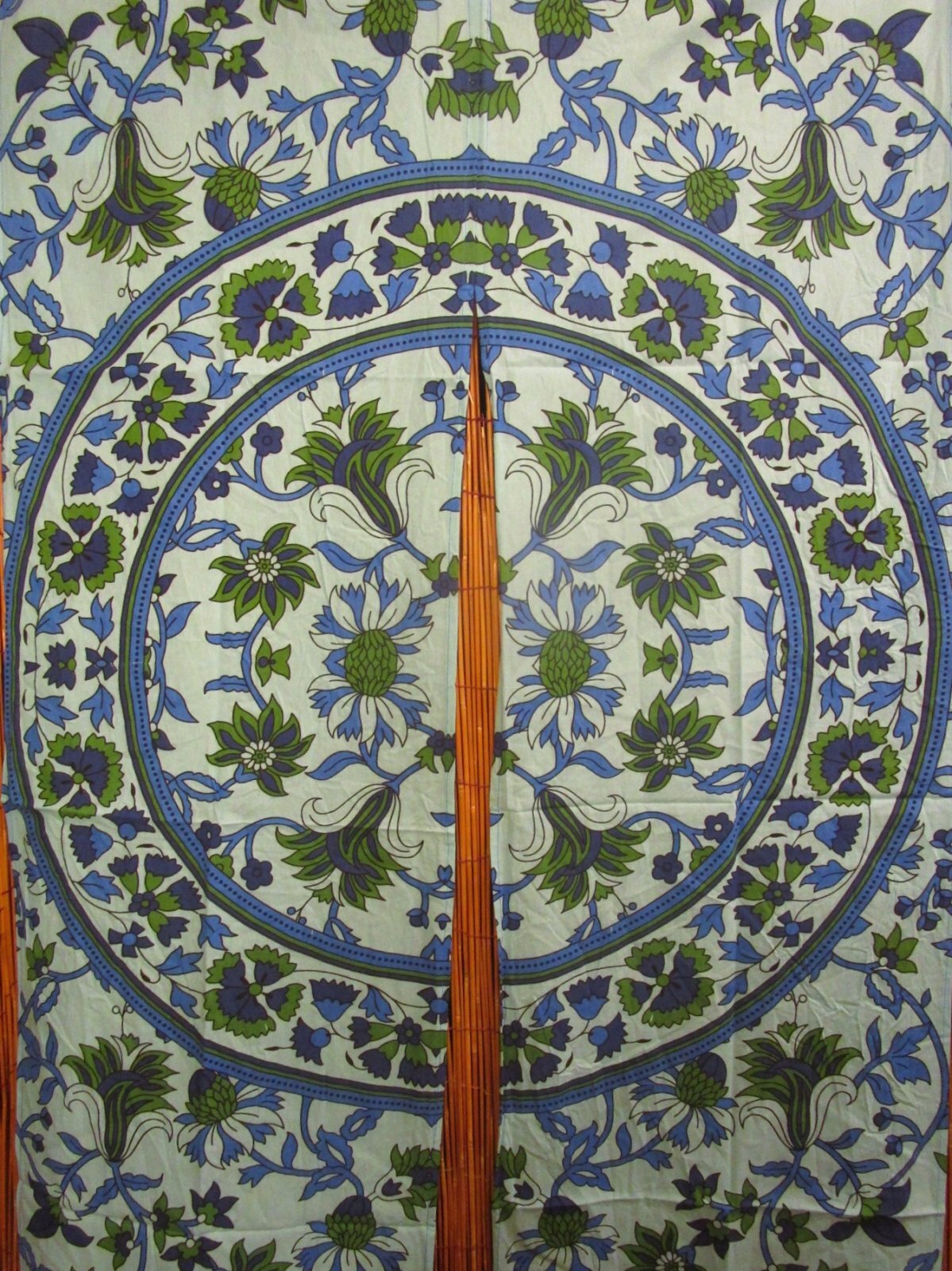 画像3: 【１５０ｃｍ×８５ｃｍ】インド綿＊お花プリント＊暖簾＊のれん