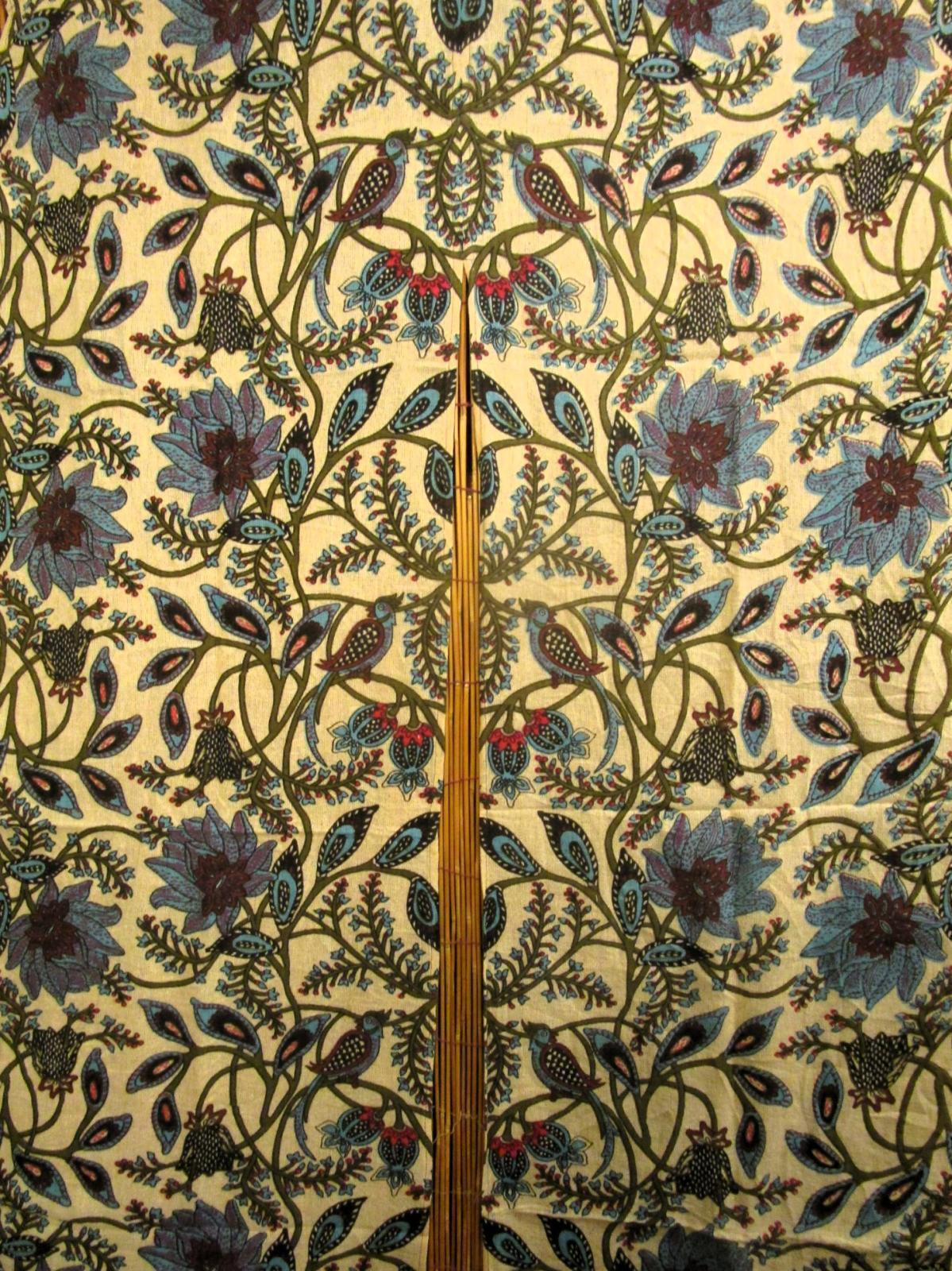 画像3: 【１５０ｃｍ×８５ｃｍ】インド綿＊お花プリント＊暖簾＊のれん