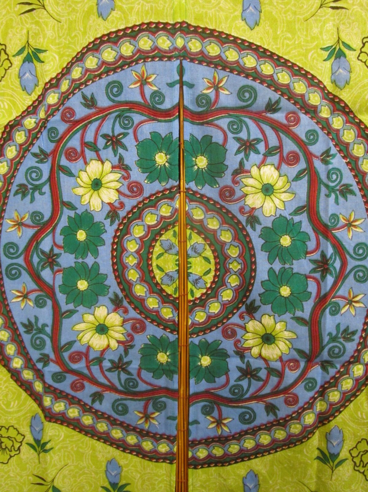 画像4: 【１５０ｃｍ×８５ｃｍ】インド綿＊お花プリント＊暖簾＊のれん