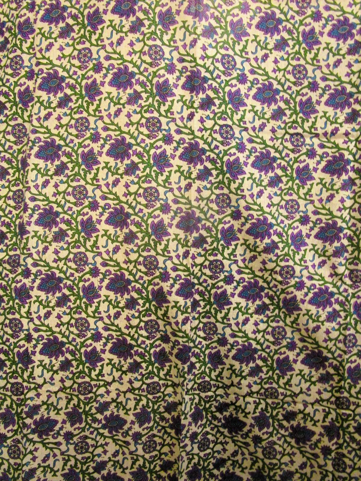画像3: 【２２０ｃｍ×１５０ｃｍ】インド綿＊お花プリント＊マルチクロス
