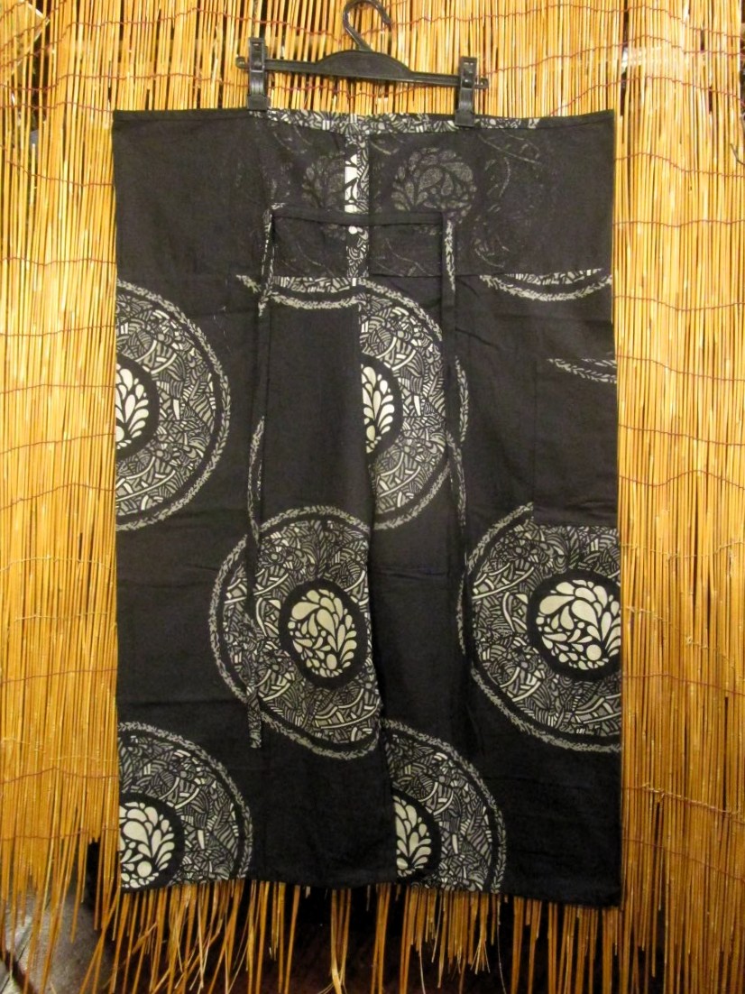画像4: 和風プリント＊コットン素材＊ロング丈＊タイパンツ