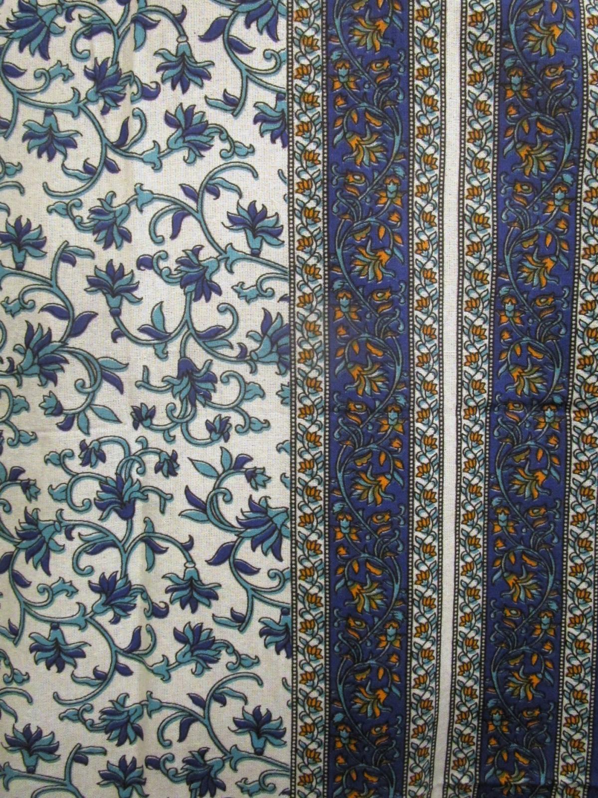 画像4: 【２２０ｃｍ×１５０ｃｍ】インド綿＊お花プリント＊マルチクロス