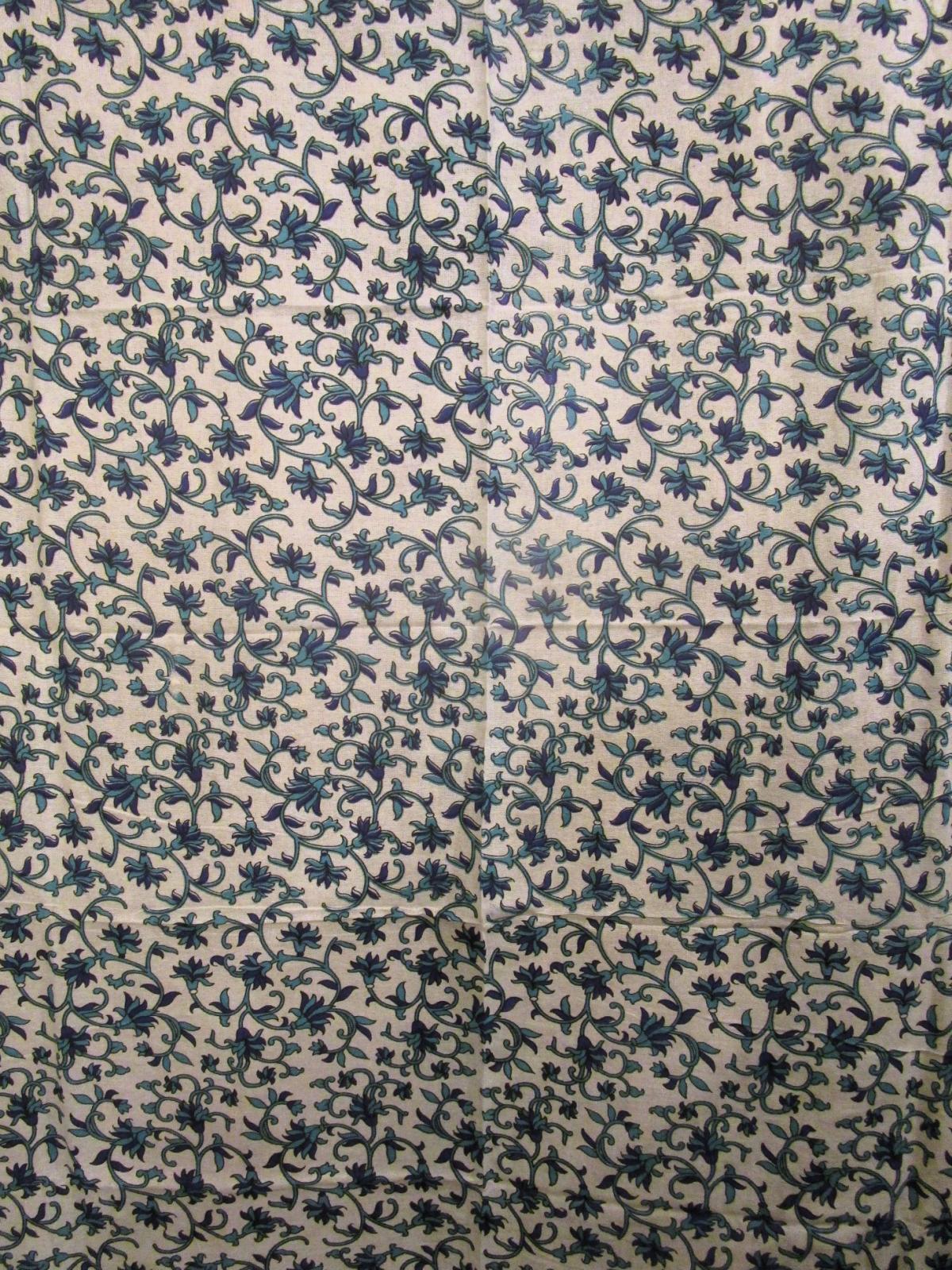 画像3: 【２２０ｃｍ×１５０ｃｍ】インド綿＊お花プリント＊マルチクロス