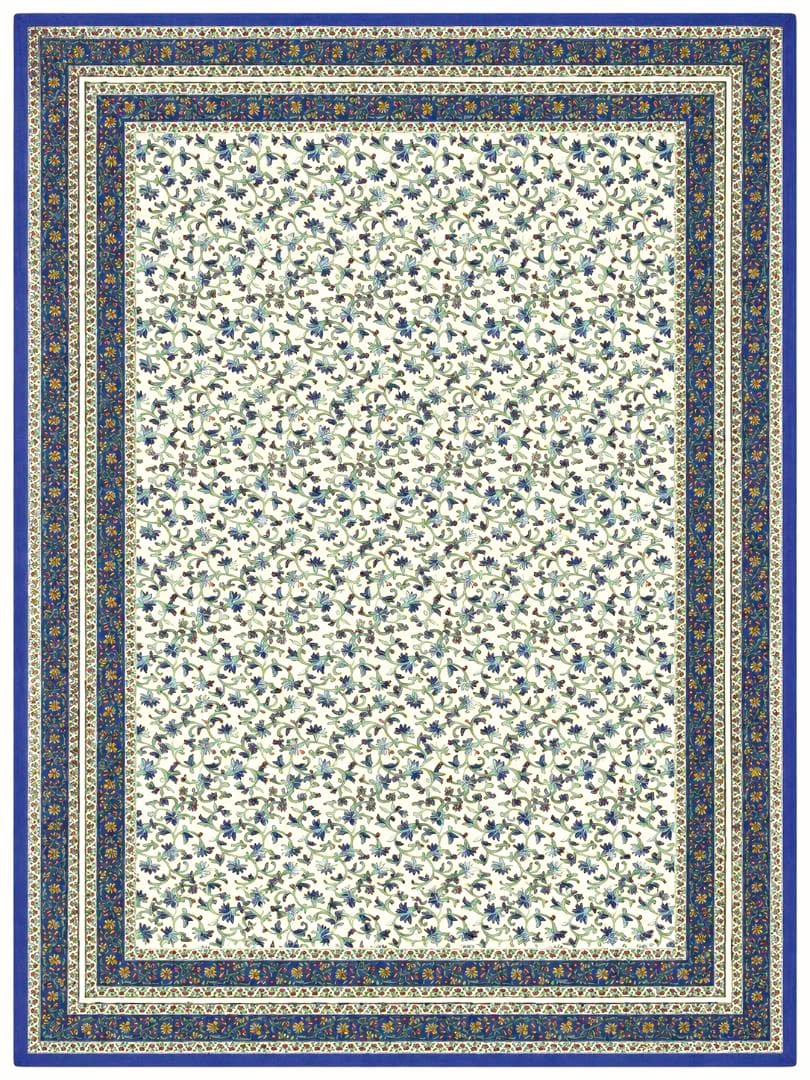画像1: 【２２０ｃｍ×１５０ｃｍ】インド綿＊お花プリント＊マルチクロス