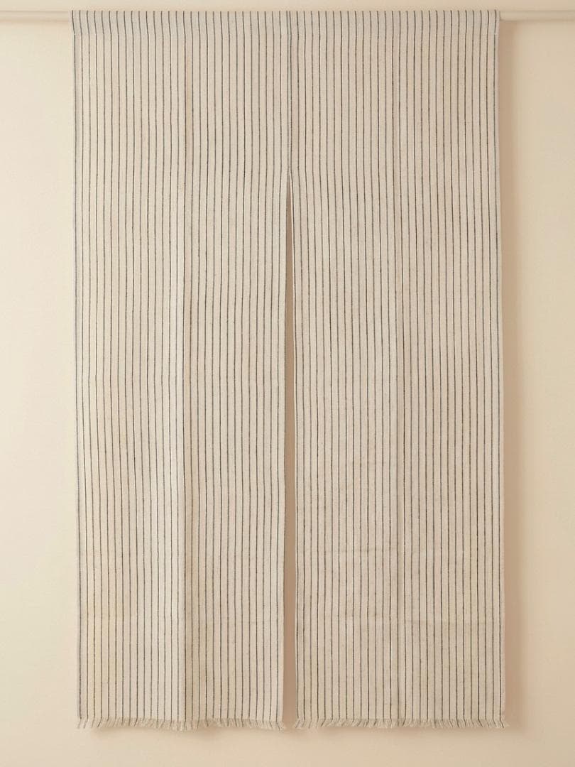 画像1: 【１５０ｃｍ×８５ｃｍ】インド綿＊織り柄模様＊暖簾＊のれん
