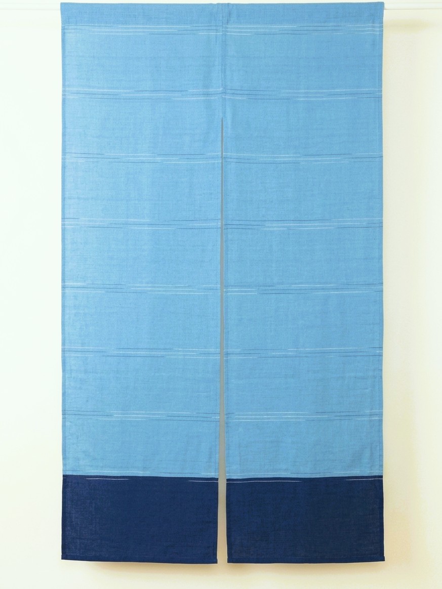 画像1: 【１５０ｃｍ×８５ｃｍ】インド綿＊織り柄模様＊暖簾＊のれん