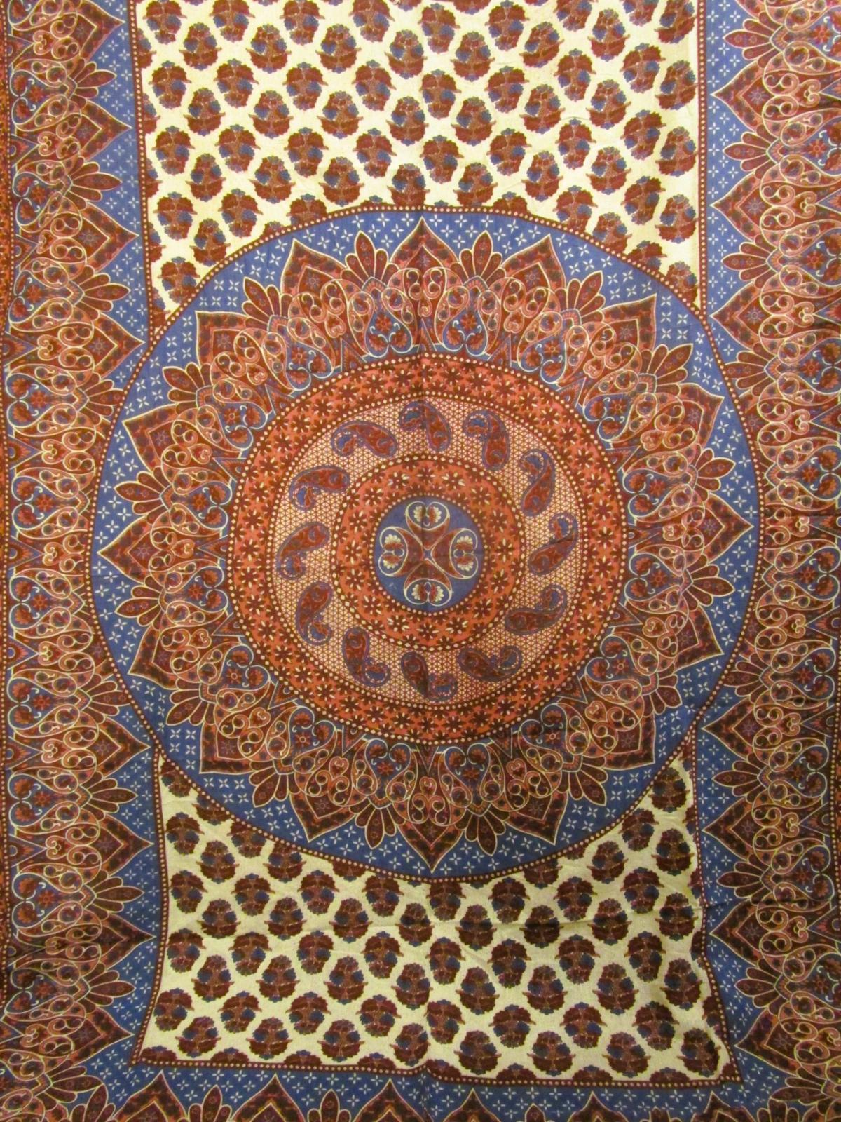 画像3: 【２２０ｃｍ×１５０ｃｍ】インド綿＊ペイズリープリント＊マルチクロス