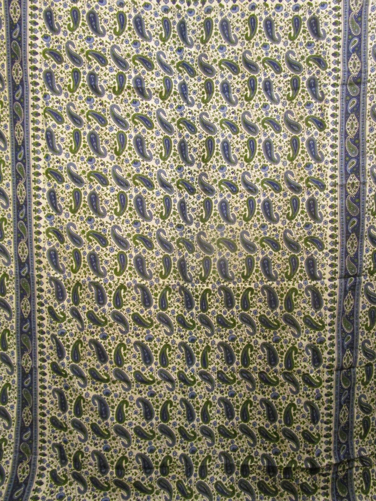 画像3: 【２２０ｃｍ×１５０ｃｍ】インド綿＊ペイズリープリント＊マルチクロス