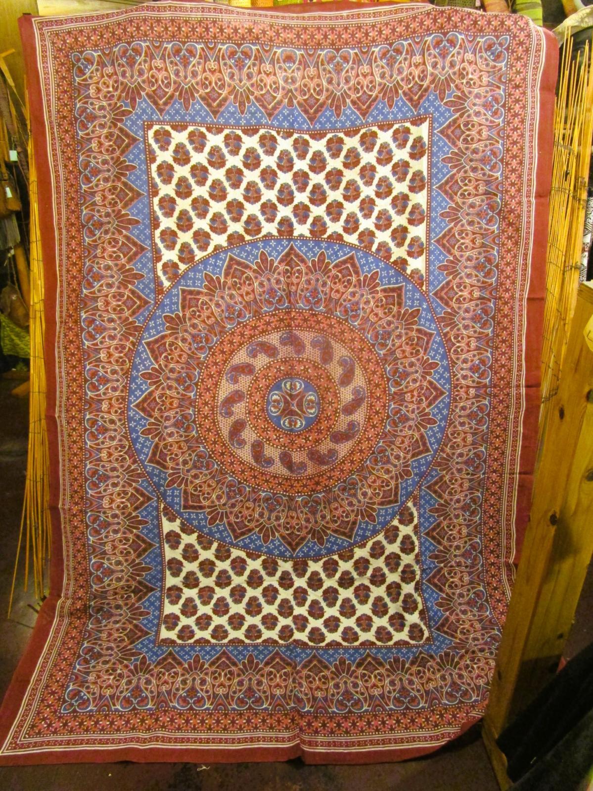 画像2: 【２２０ｃｍ×１５０ｃｍ】インド綿＊ペイズリープリント＊マルチクロス