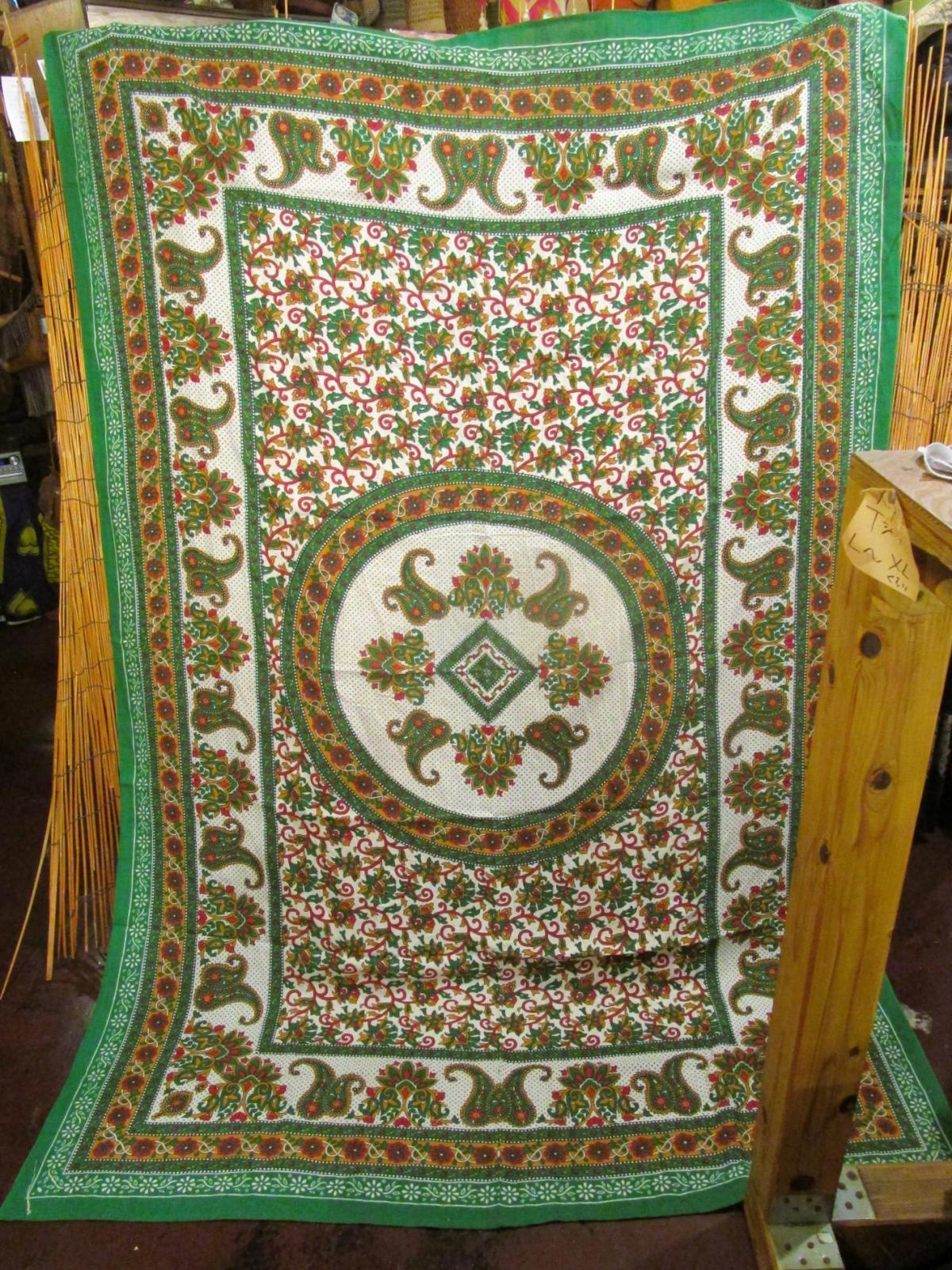 画像2: 【２２０ｃｍ×１５０ｃｍ】インド綿＊ペイズリープリント＊マルチクロス